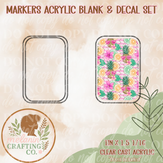 Tropical Punch X-Ray Markers Decal Included)
