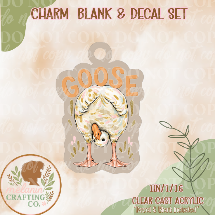 Goose UV DTF Charm & Decal Set