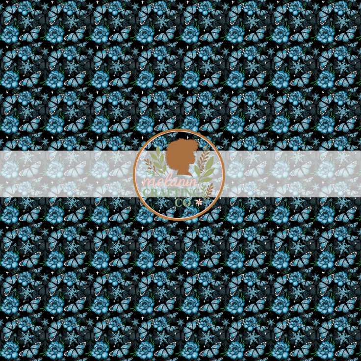 Winter Butterfly 12x12 Adhesive Vinyl