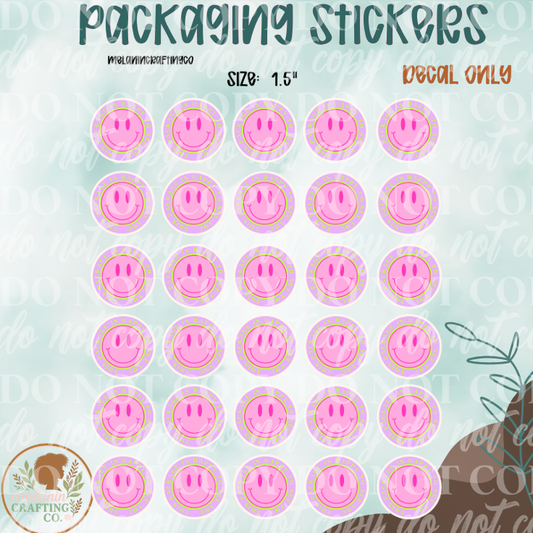 Smiley Packaging Stickers