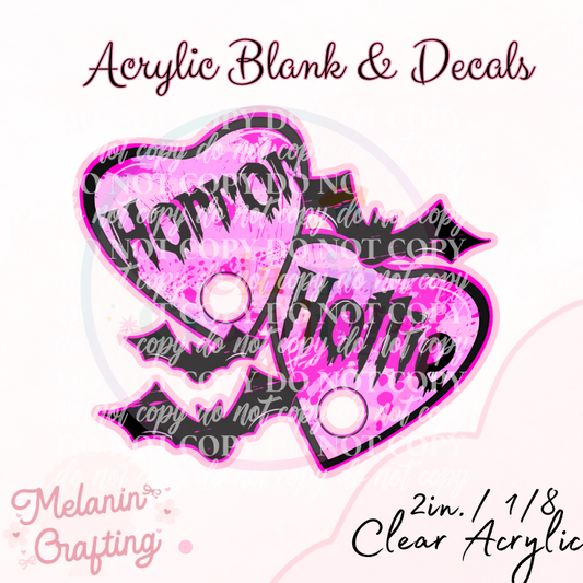Horror Hottie Acrylic Blank & Decal Set