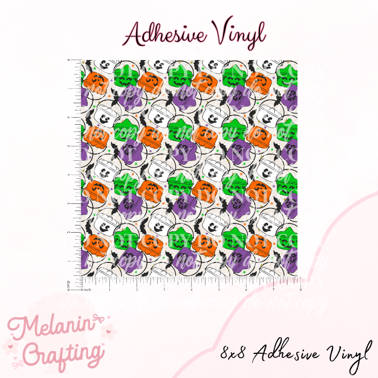 Halloween Buckets Adhesive Vinyl