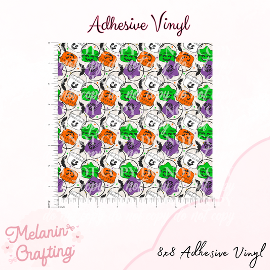 Halloween Buckets Adhesive Vinyl