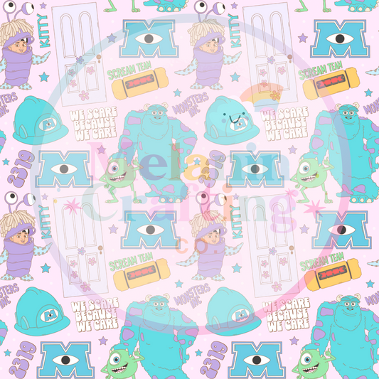 Scare Because We Care 6x6 Adhesive Vinyl
