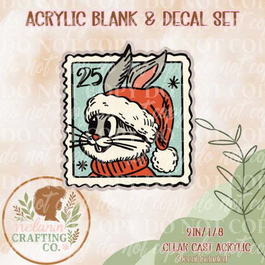 Stamp Bugs Acrylic Blank & Decal Set