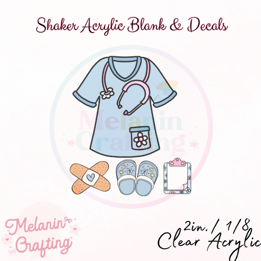 Nurse Scrub Shaker Set
