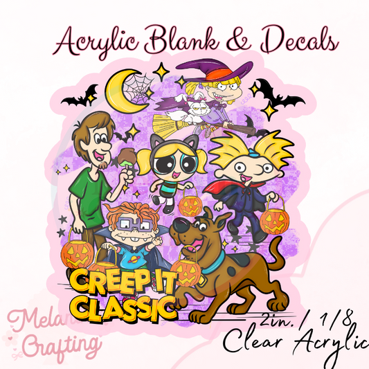 Creep It Classic Acrylic Blank & Decal Set