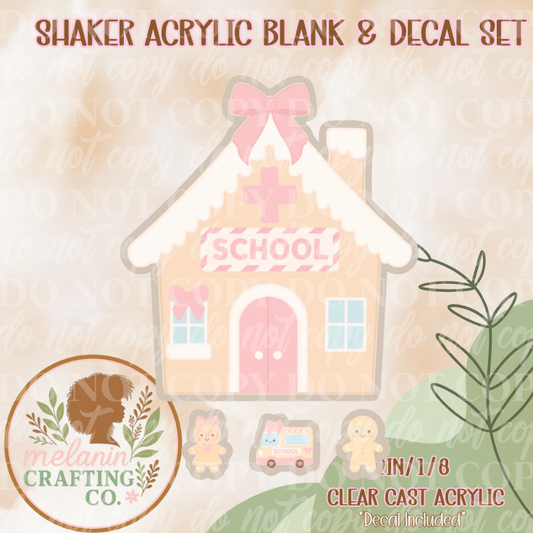 Gingerbread School Shaker Set