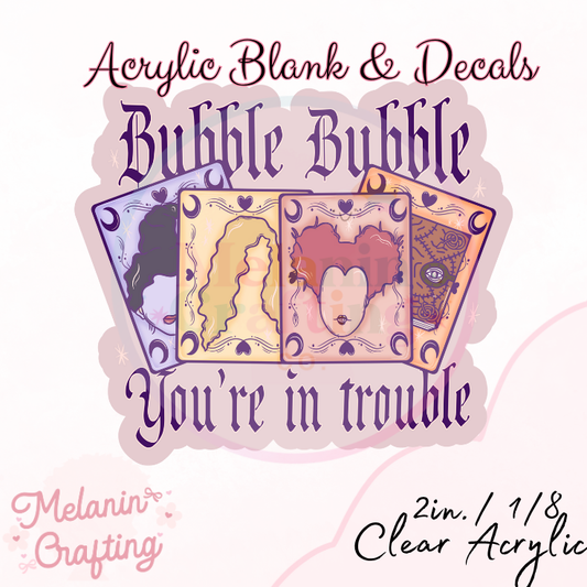 Bubble Bubble Acrylic Blank & Decal Set