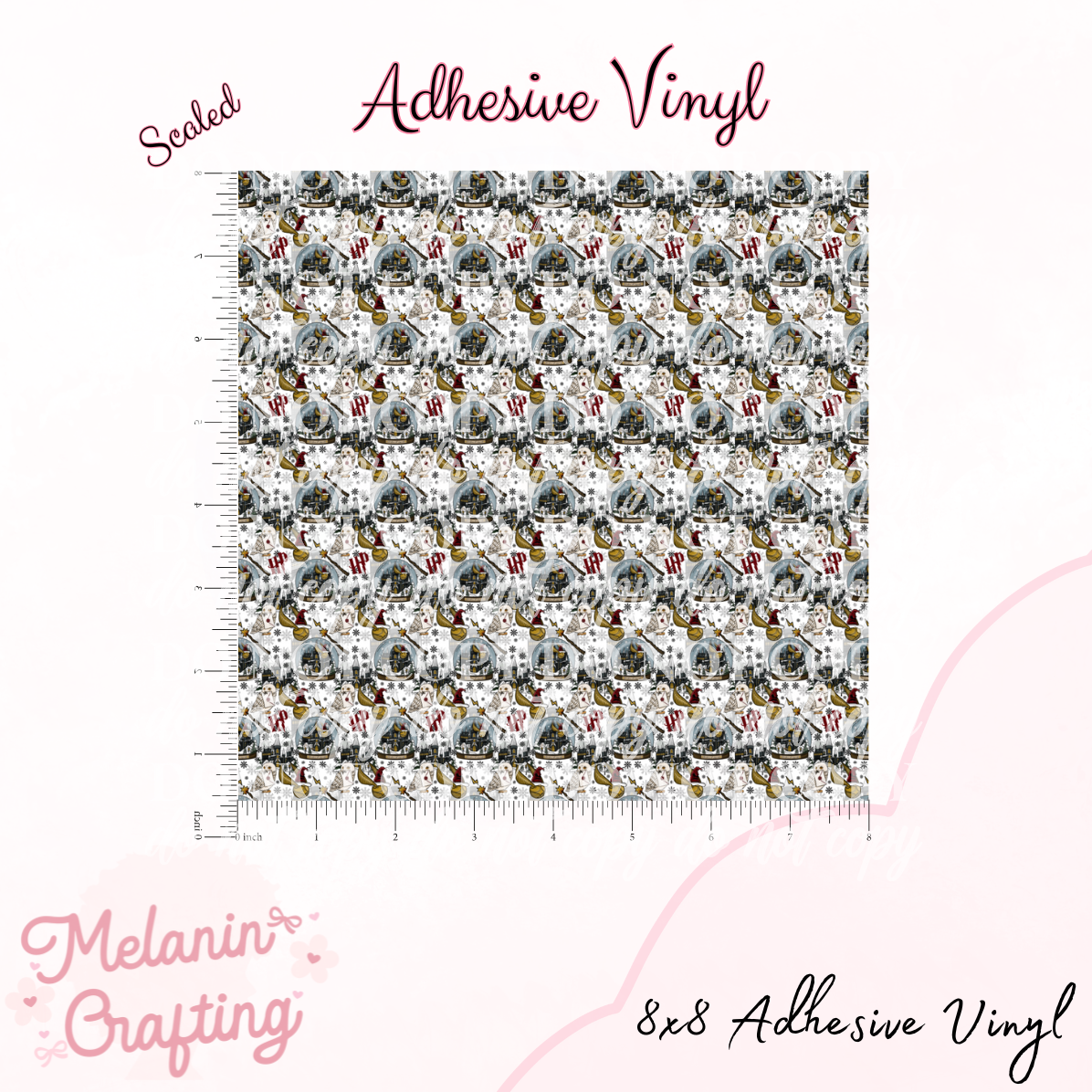 Xmas At Hogwarts Adhesive Vinyl