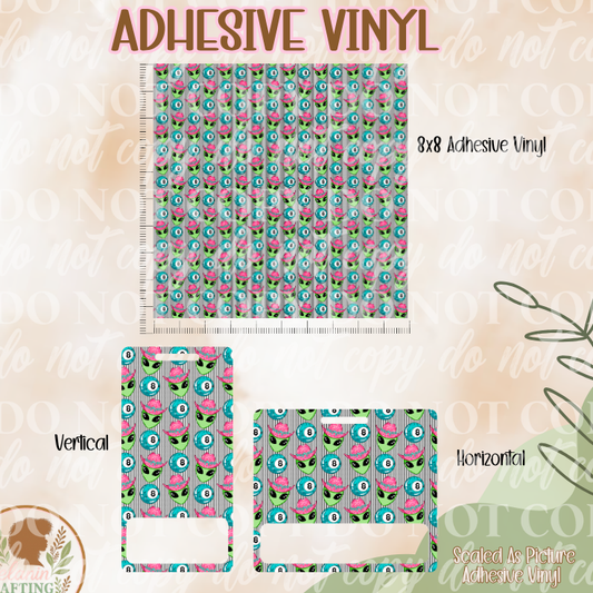 8 Ball Alien Adhesive Vinyl