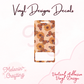 Sunset Butterfly Vertical Vinyl Decal