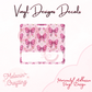 Pink Teacher Bow Horizontal Vinyl Decal