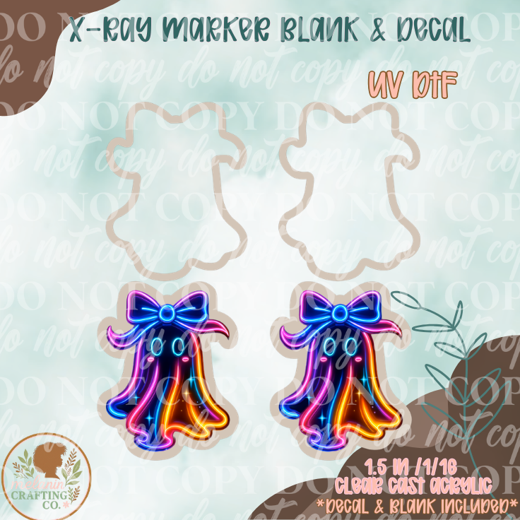 Neon Ghost UV DTF X-Ray Markers (UV Dtf Included)
