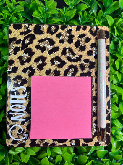 Leopard Sticky Note Holder