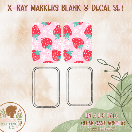 Strawberry X-Ray Markers (Decal Included)