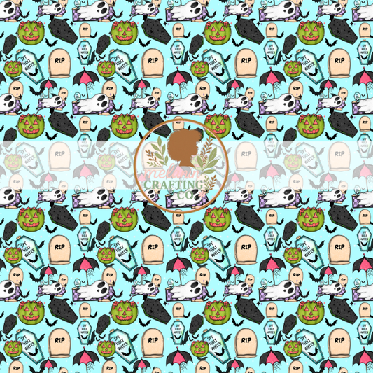 Spooky Summer 12x12 Adhesive Vinyl