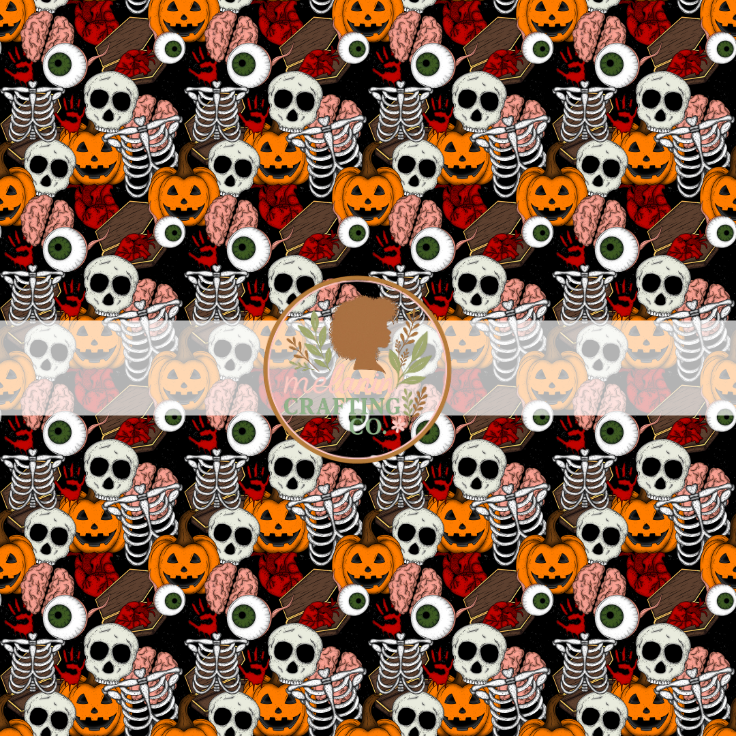 Grunge Halloween 12x12 Adhesive Vinyl