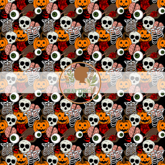 Grunge Halloween 12x12 Adhesive Vinyl