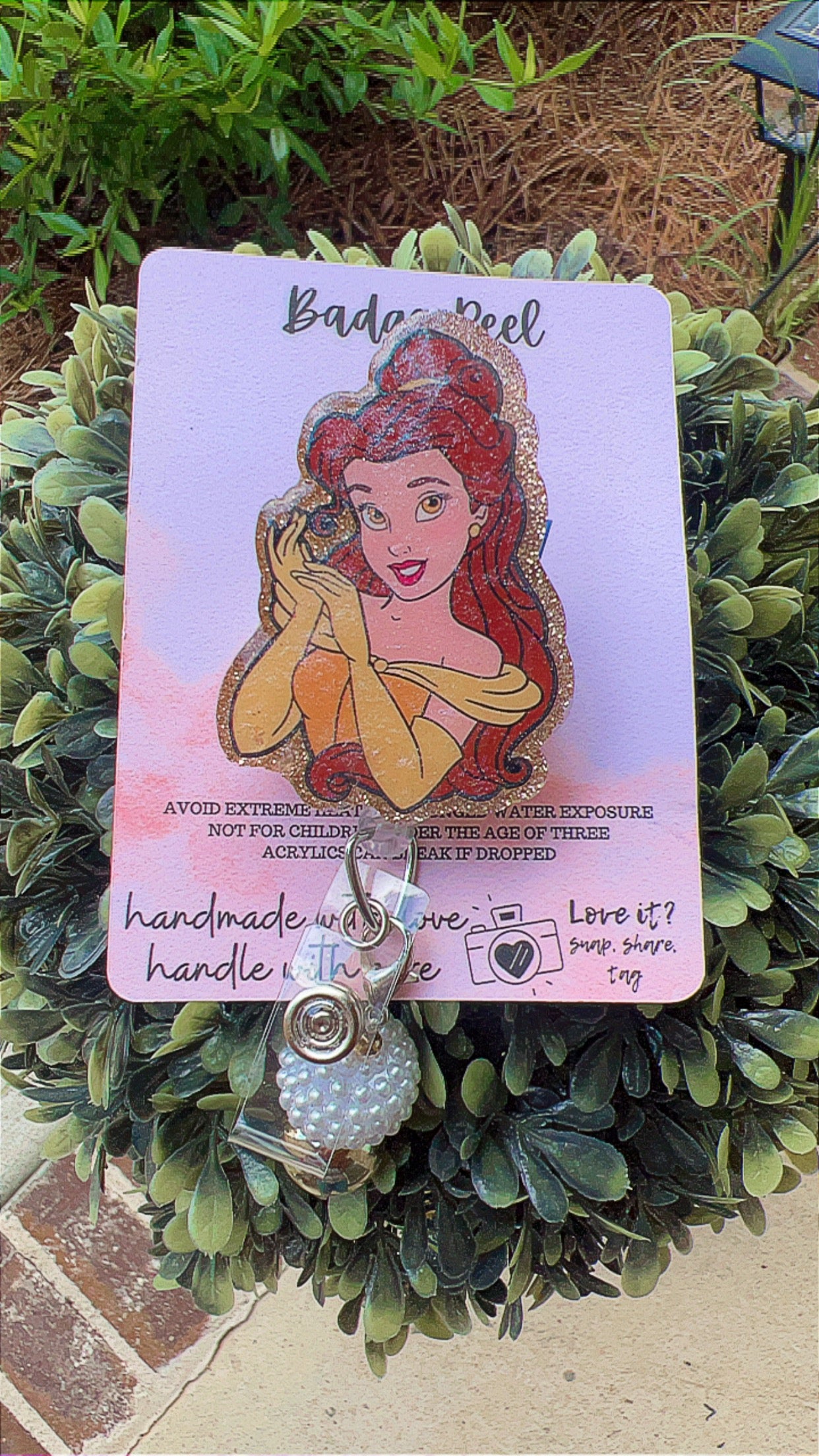 Princess Belle Badge Reel