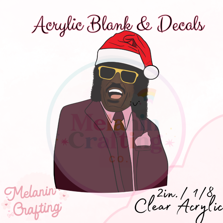 Pinky Xmas Acrylic Blank & Decal Set