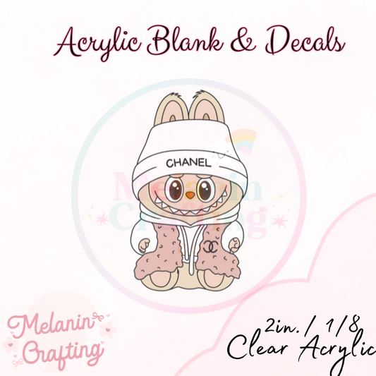 Preppy Bubu Acrylic Blank & Decal Set