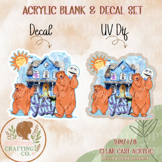 It's You! Acrylic Blank & Decal Set