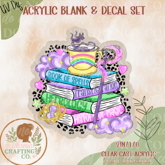 Wizard Books  UV DTF Acrylic Blank Set