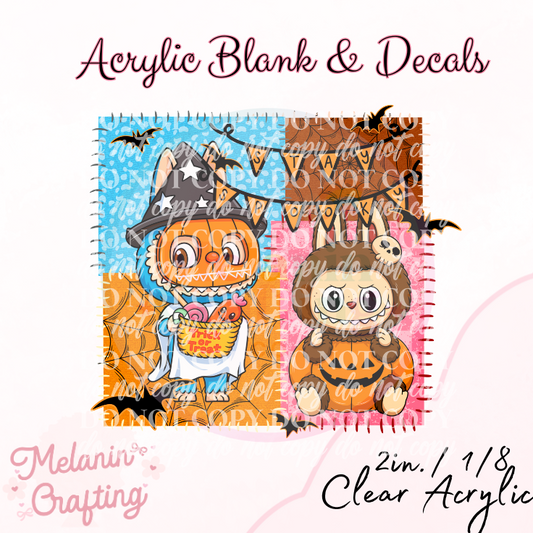 Stay Spooky Boos Acrylic Blank & Decal Set