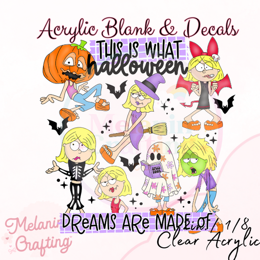 Halloween Made Of Acrylic Blank & Decal Set