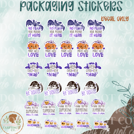 Halloween Packaging Stickers