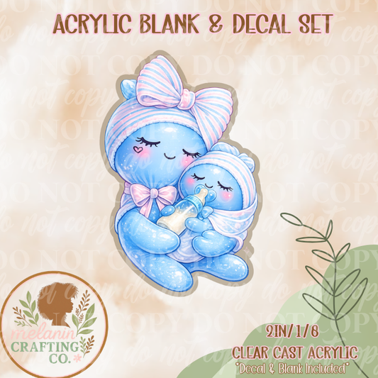 Glove Doll NICU Acrylic Blank & Decal Set