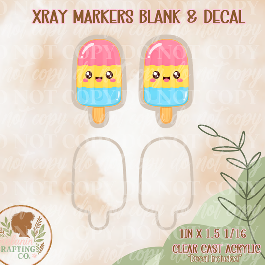 Popsicle X-Ray Markers (Decal Included)