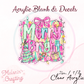 Merry & Bright Acrylic Blank & Decal Set