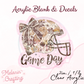Floral Helmet Acrylic Blank & Decal Set