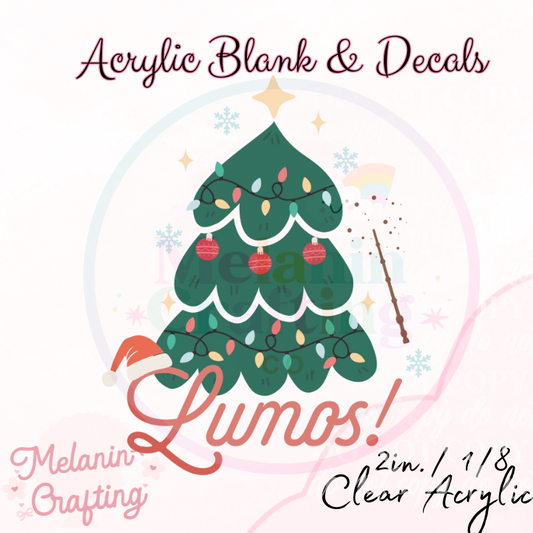 Lumas Christmas Acrylic Blank & Decal Set