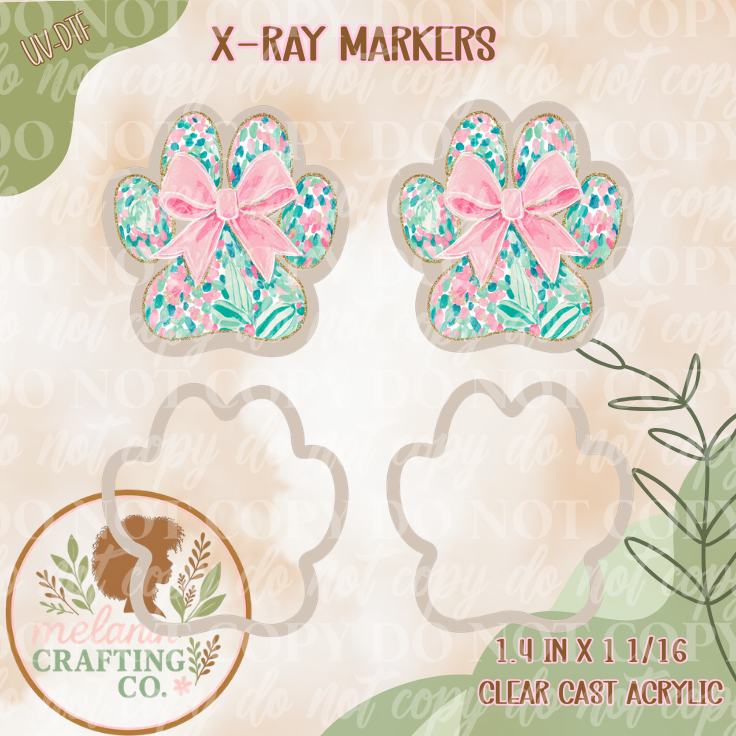 Preppy Doggy X-Ray Markers (UV Dtf Included)