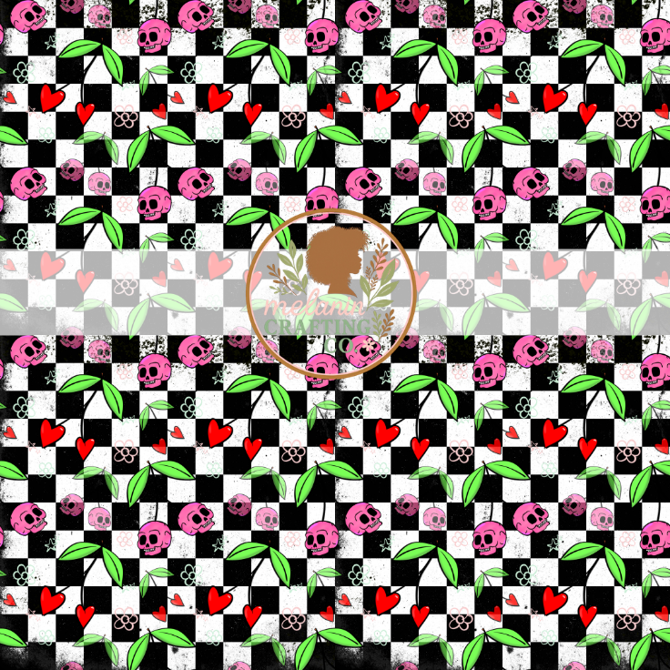 Skellie Cherries 12x12 Adhesive Vinyl