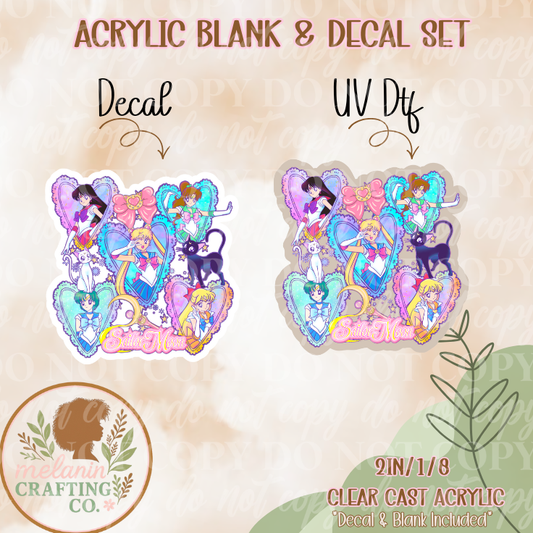 SM Friends Acrylic Blank & Decal Set