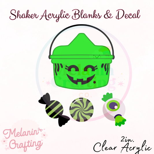 Green Halloween Candy Shaker Set