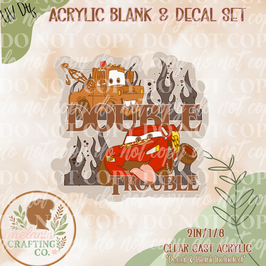 Double Trouble UV Dtf Acrylic Blank Set