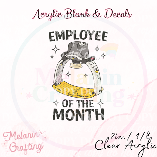 Lucas Employee Acrylic Blank & Decal Set
