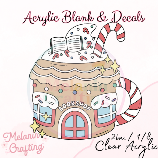 Gingerbread Mug Acrylic Blank & Decal Set