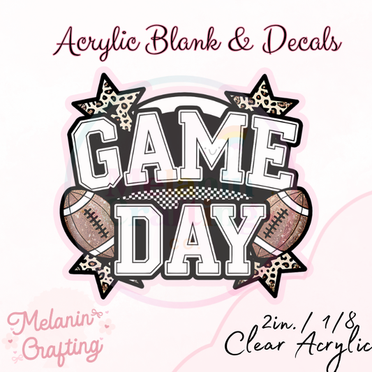 GameDay Acrylic Blank & Decal Set