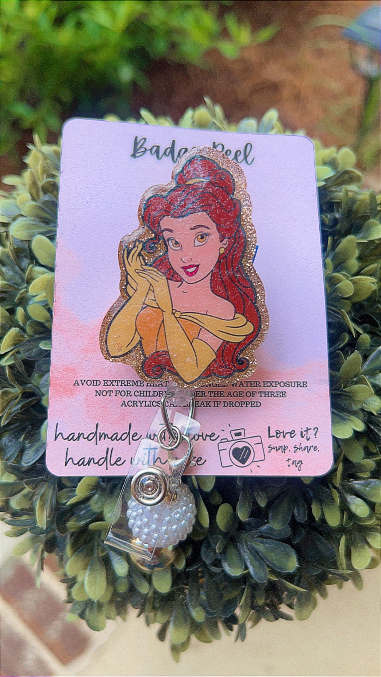 Princess Belle Badge Reel