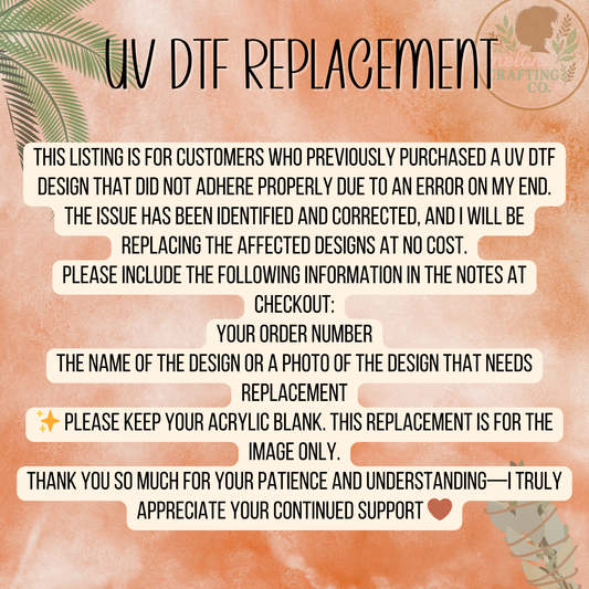 UV DTF Replacement