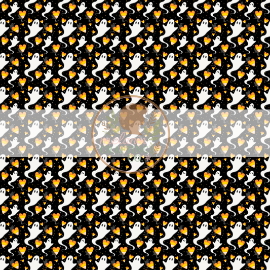 Ghost Candy Corn  12x12 Adhesive Vinyl