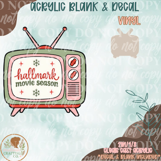 Hallmark Movie Season Acrylic Blank & Decal Set