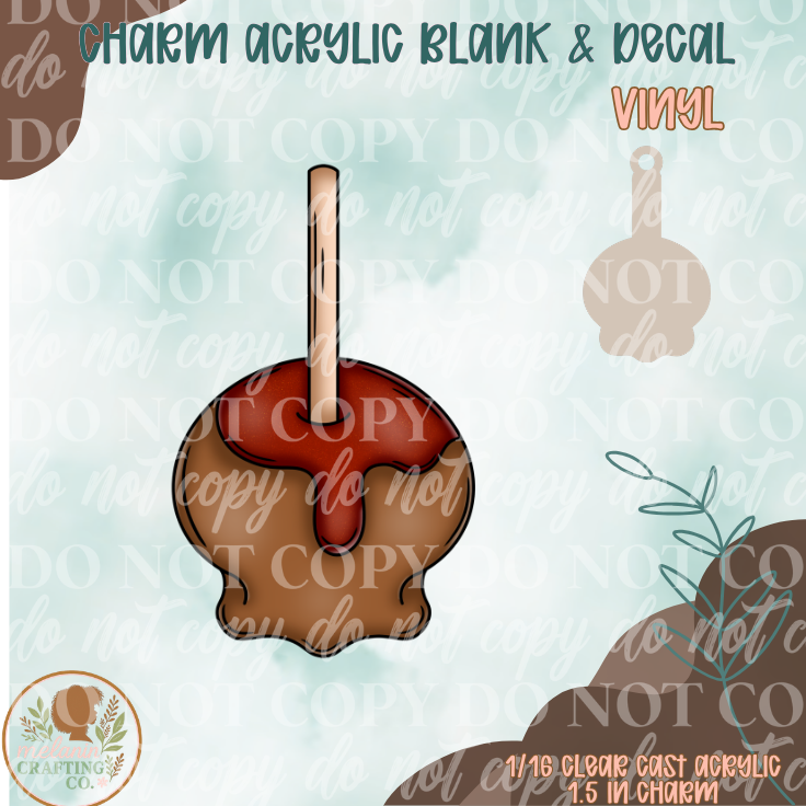 Candy Apple Charm & Decal Set