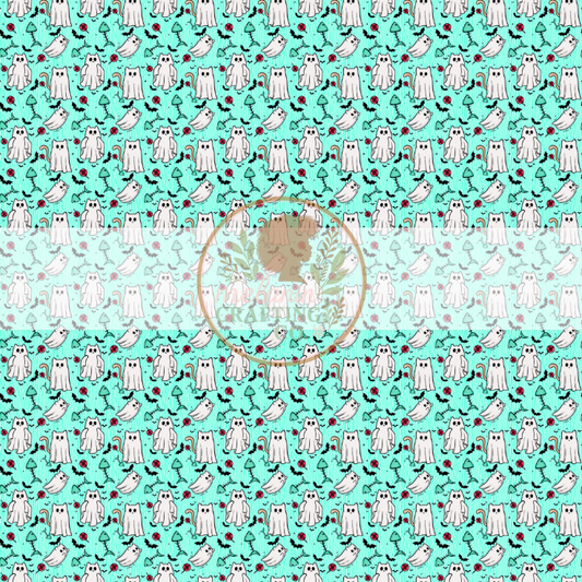 Cat Ghosties 12x12 Adhesive Vinyl